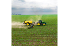 Tractor in the field.